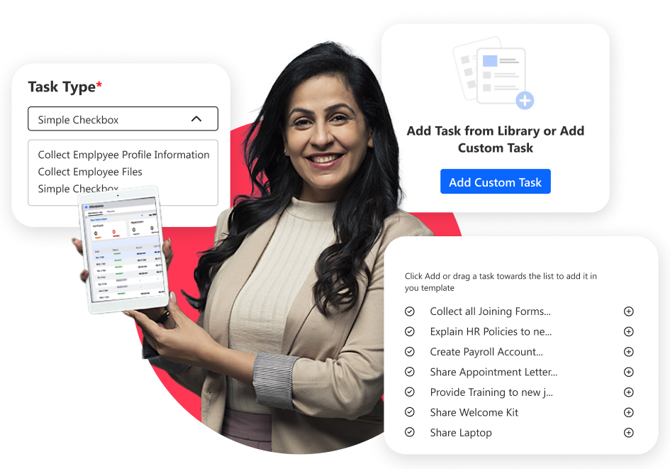 HR Task Management with Customisable Template